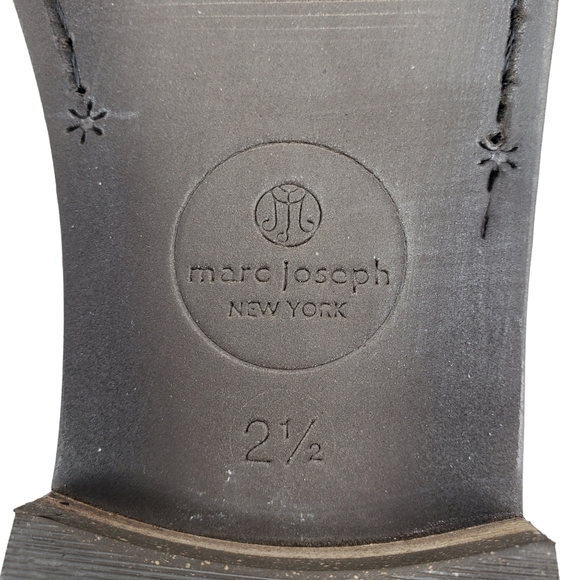 Marc Joseph | NIB East Village Leopard Nobuck Classic Leather Loafers Girl 2.5 - Picture 15 of 16